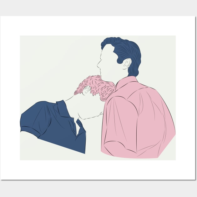 Elio and Oliver - Call Me By Your Name Wall Art by LiLian-Kaff